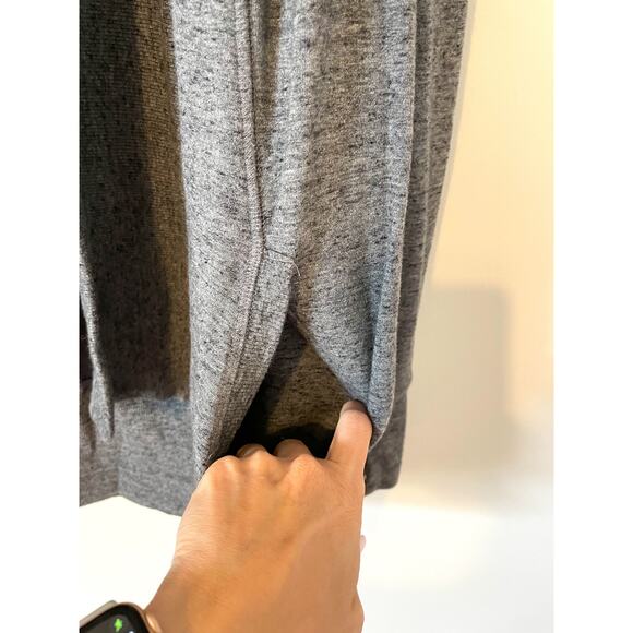 Athleta Oversized Open Front Cardigan Black Gray Size XXS - Picture 3 of 7